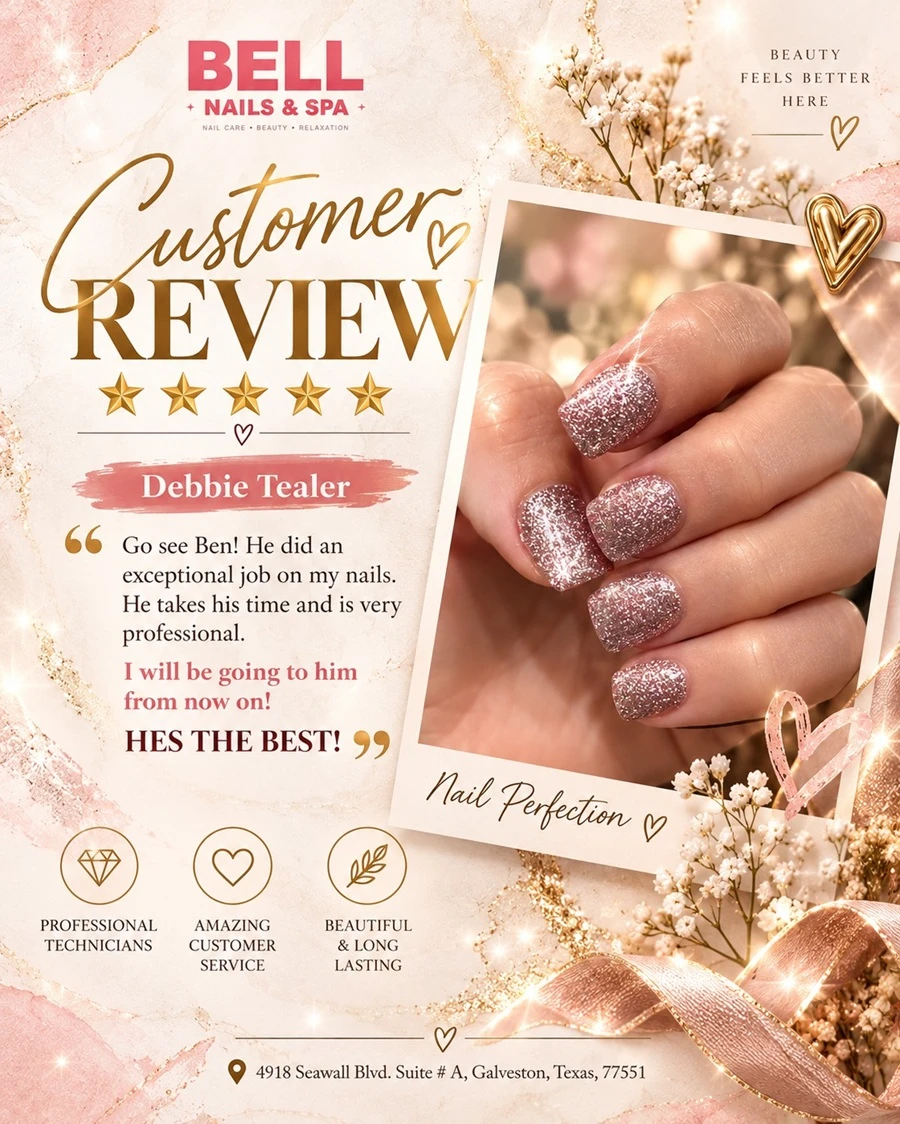 Bell Nails & Spa in Galveston, TX 77551 | Trusted Salon on Seawall Blvd